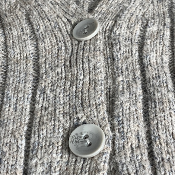 LEITH Rib Knit Wool Blend Cardigan - Picture 9 of 12